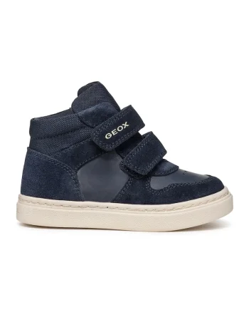 Pantofi sport din piele cu garnituri din plasa, Albastru ultramarin