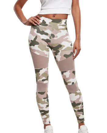 Colanti cu model camuflaj, Alb/Maro taupe deschis/Verde feriga