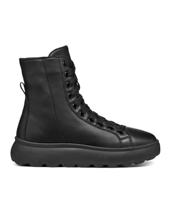 Ghete de piele cu fermoar, Negru