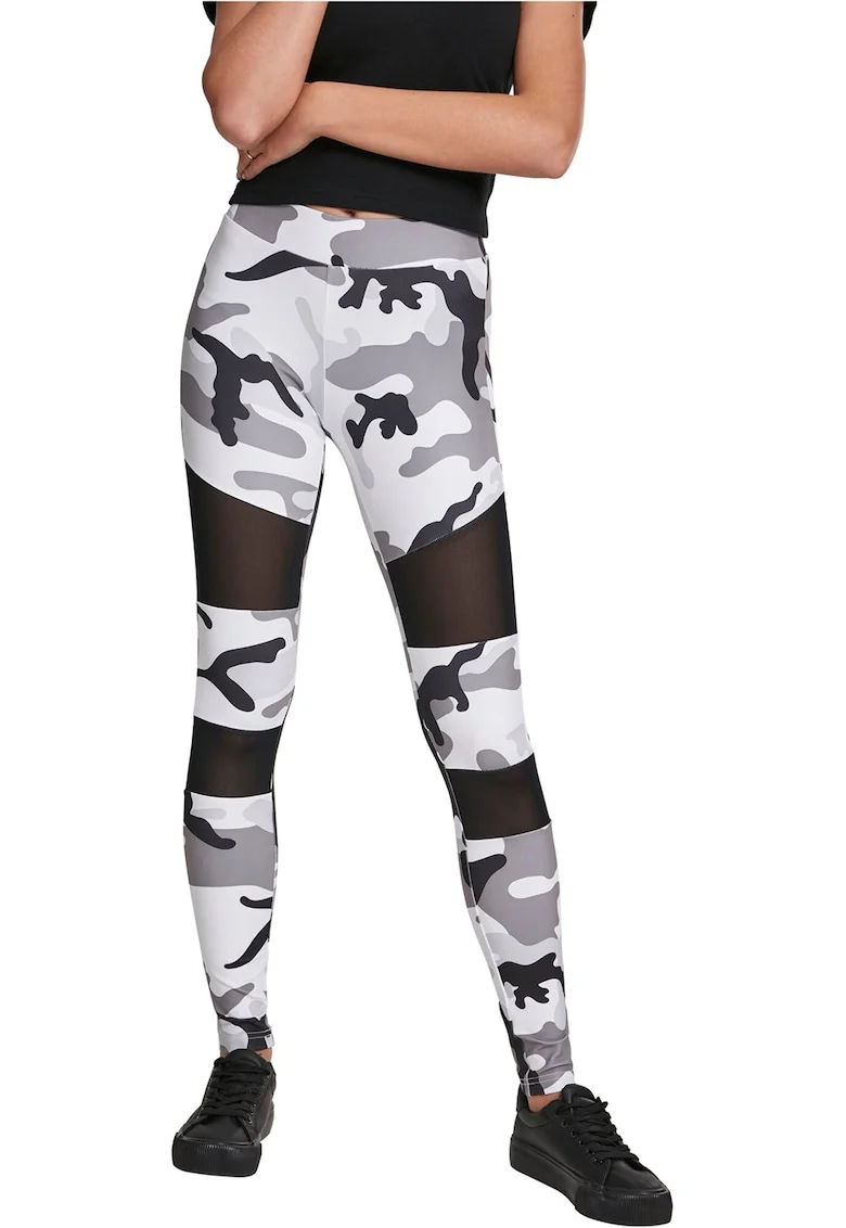 Colanti cu model camuflaj, Alb/Negru/Gri deschis