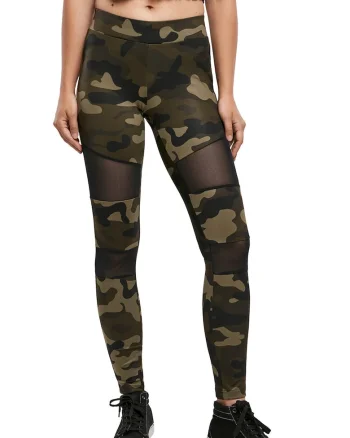 Colanti cu model camuflaj, Negru/Maro