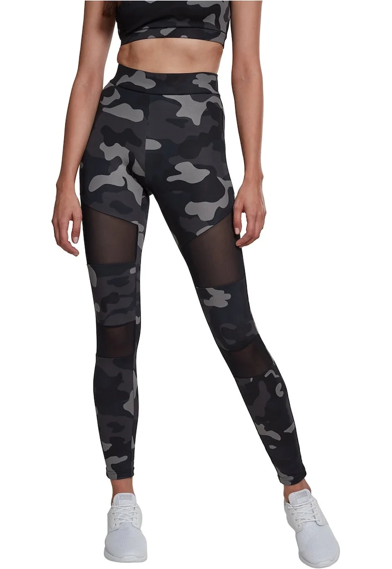 Colanti cu model camuflaj, Negru/Gri/Bleumarin