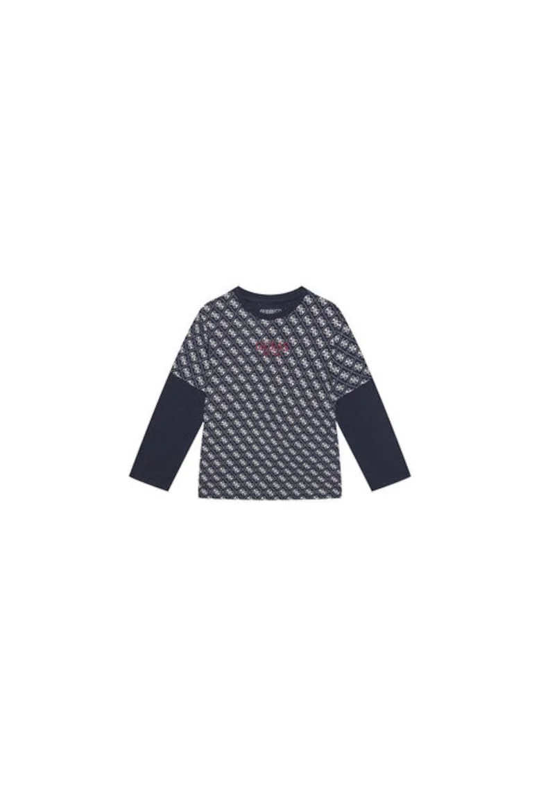 Bluza din bumbac organic cu model logo