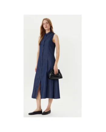 Rochie dama  44KCDV0BH, Bumbac, Bleumarin