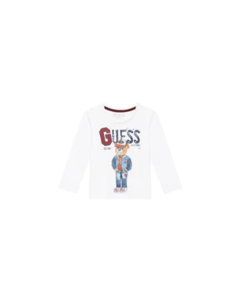 Bluza de bumbac cu model urs