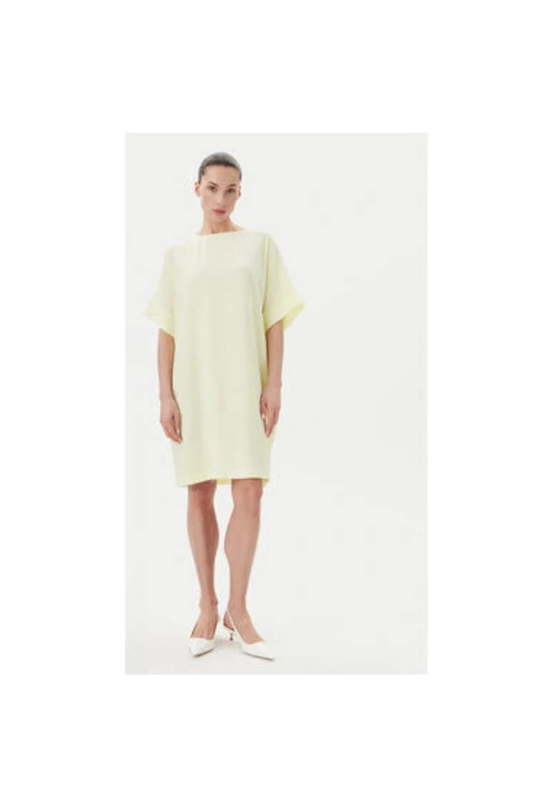 Rochie dama  BBW3477N, Viscoza/Poliamida, Galben