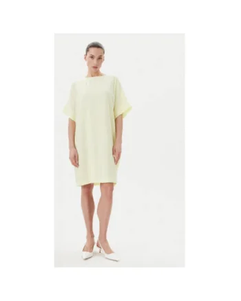 Rochie dama  BBW3477N, Viscoza/Poliamida, Galben