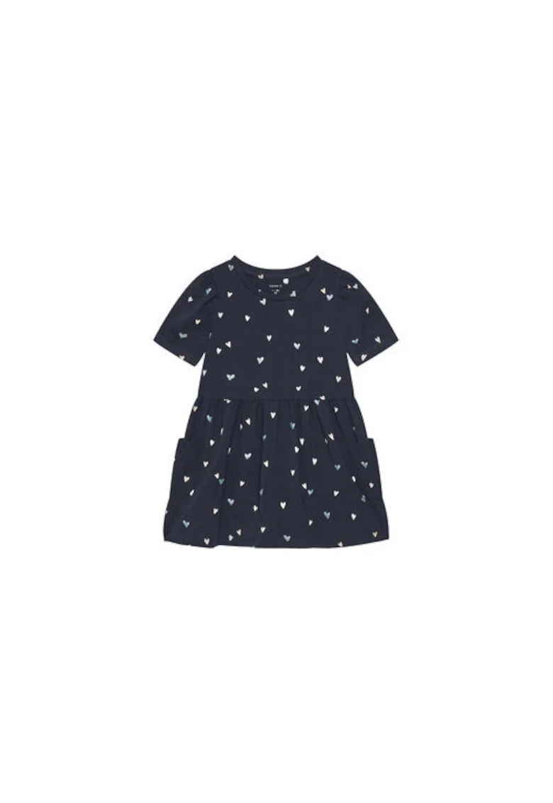 Rochie fete  13238062, Bumbac/Elastan, Bleumarin, Bleumarin
