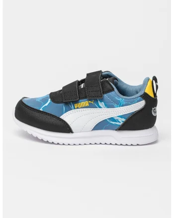 Pantofi sport cu model si inchidere velcro R78 Lightwind, Galben sofran/Negru stins/Alb optic