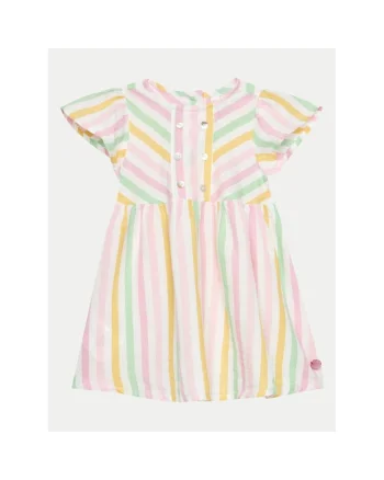 Rochie fete,  050114, Multicolor, Bumbac, Multicolor