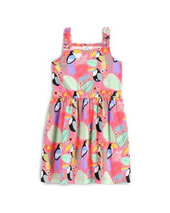Rochie de vara fete  WC5129302TGK, Bumbac/Elastan, Multicolor, Multicolor