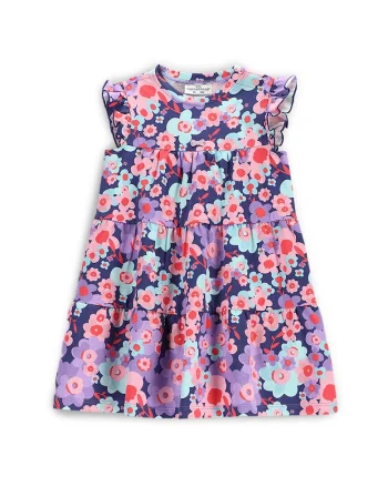 Rochie de vara fete  WC5129201HGN, Bumbac/Elastan, Multicolor, Multicolor