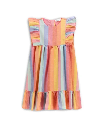 Rochie de vara fete  WC5128201TGK, Bumbac,Multicolor, Multicolor