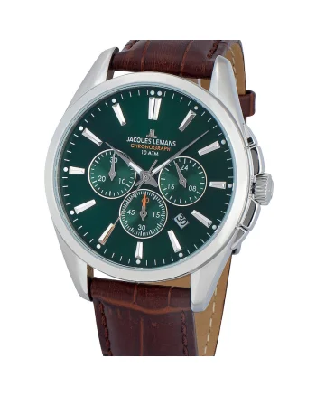 Ceas barbatesc  1-1945C Derby Cronograf, 42mm, 10ATM, Argintiu