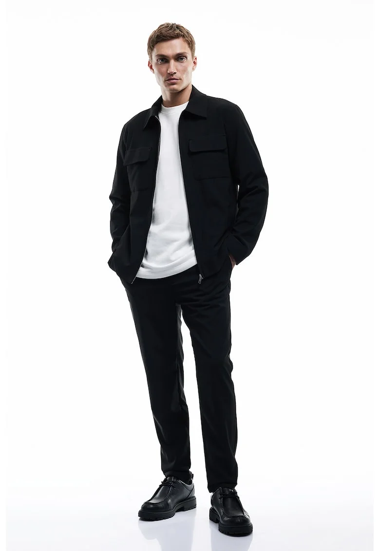 Pantaloni de trening cu snur, Negru