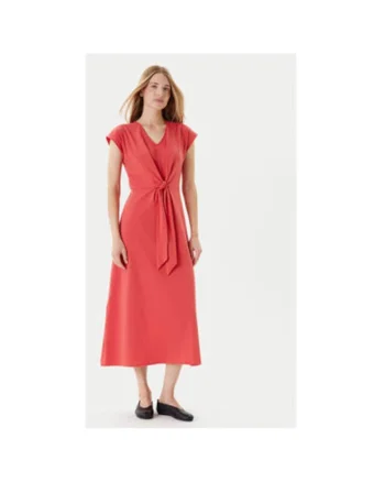 Rochie cu detaliu cu nod, Roz