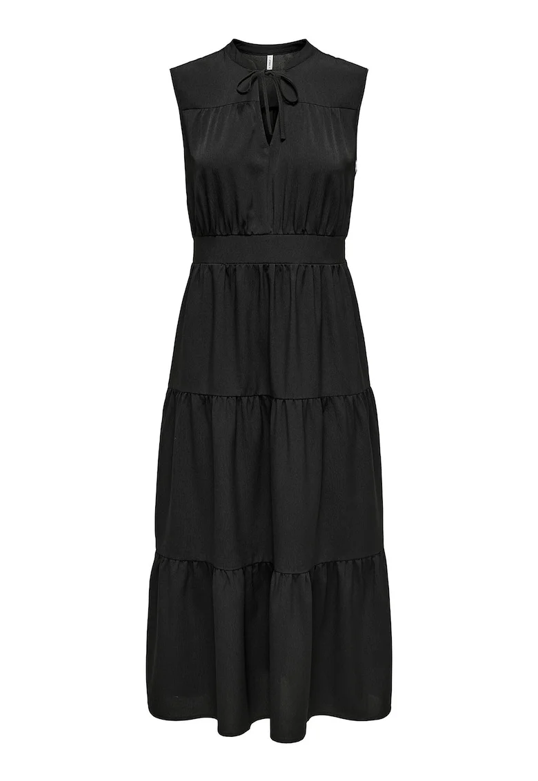 Rochie cu pussy-bow, Negru