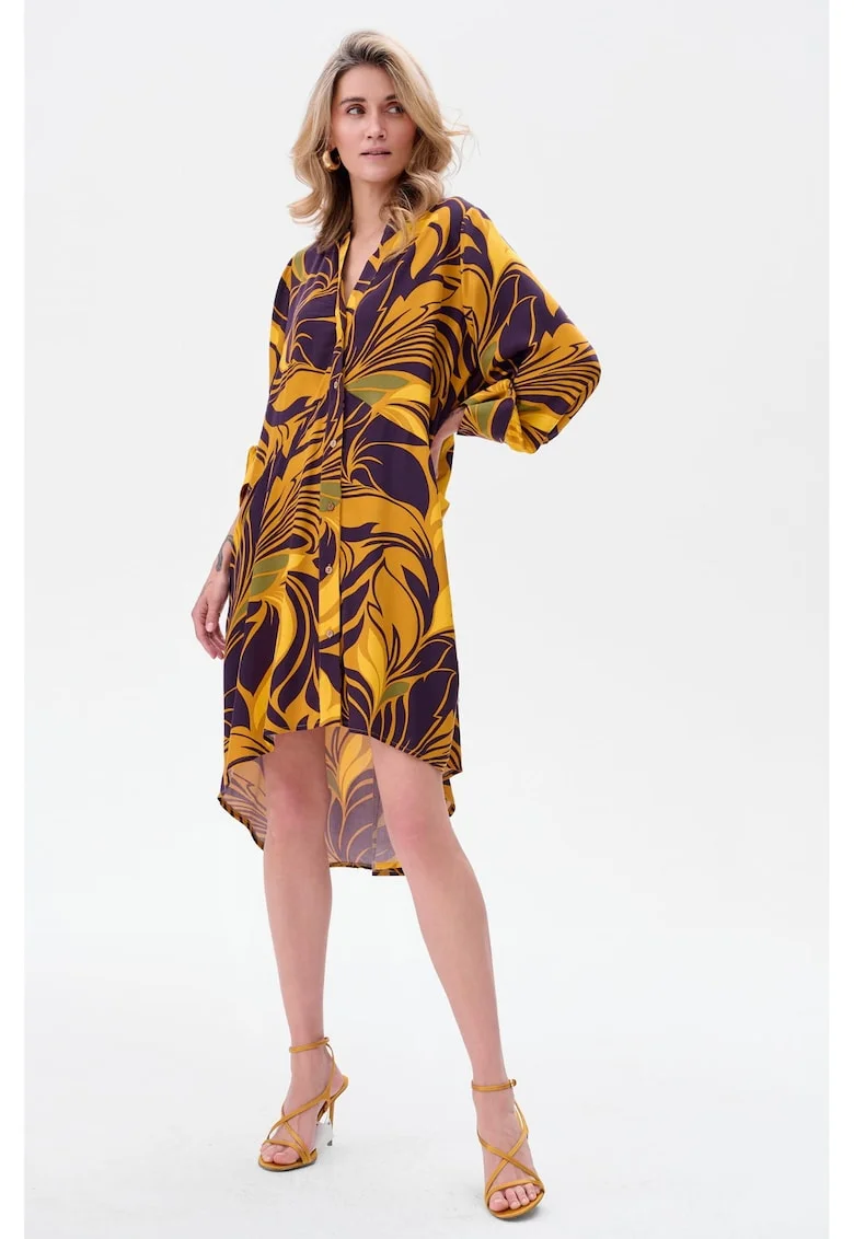 Rochie-tunica lejera, cu motive florale Tutti