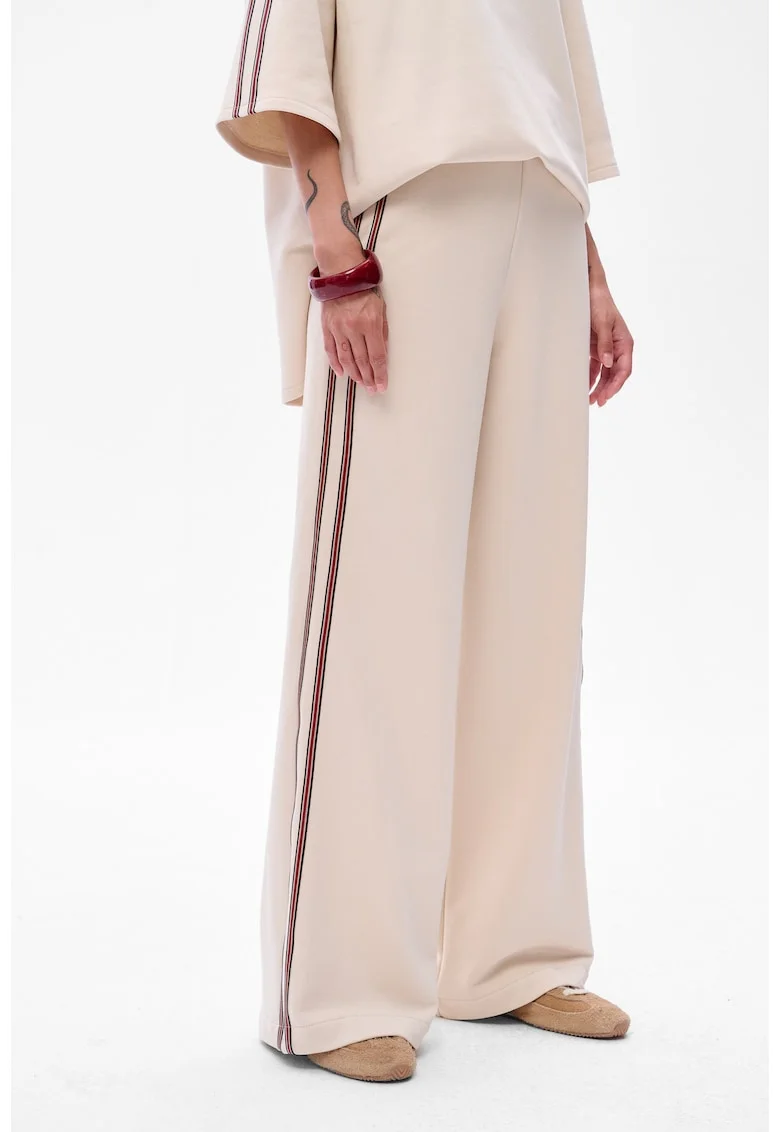 Pantaloni de trening evazati Cossa cu talie medie