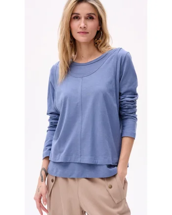 Bluza uni cu aspect 2in1 Klarisa