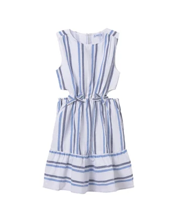 Rochie de vara fete  6982, Bumbac/Lyocell, Ecru, Ecru