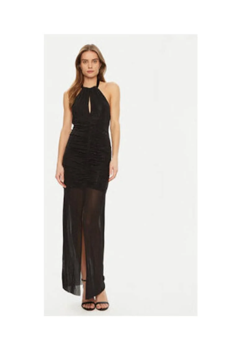 Rochie maxi cu decolteu halter