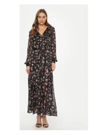 Rochie din sifon cu imprimeu floral