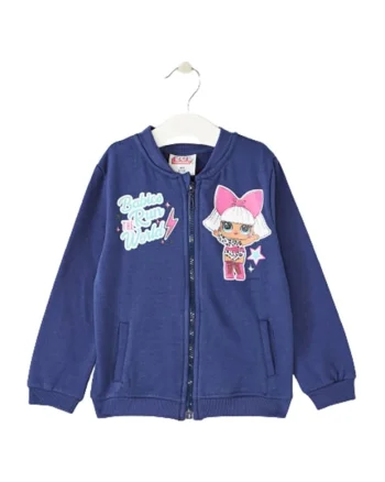 Bluza cu fermoar LOL Surprise, Albastru