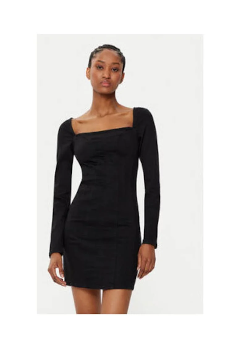 Rochie cambrata din denim