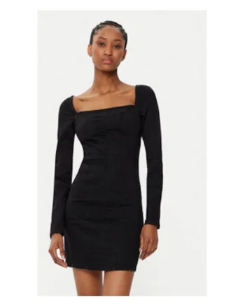 Rochie cambrata din denim