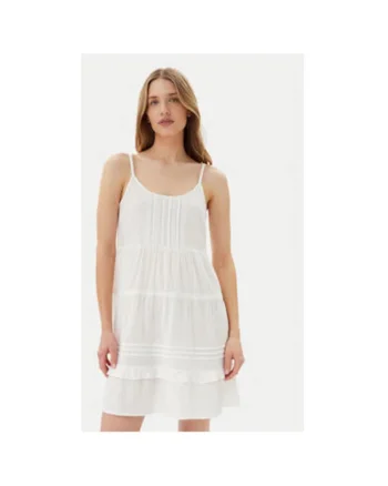 Rochie de vara dama  10325236, Bumbac organic, Alb, Alb