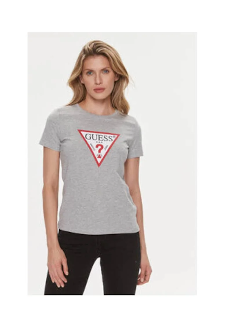 Tricou Bumbac Cu Triunghi Logo,
