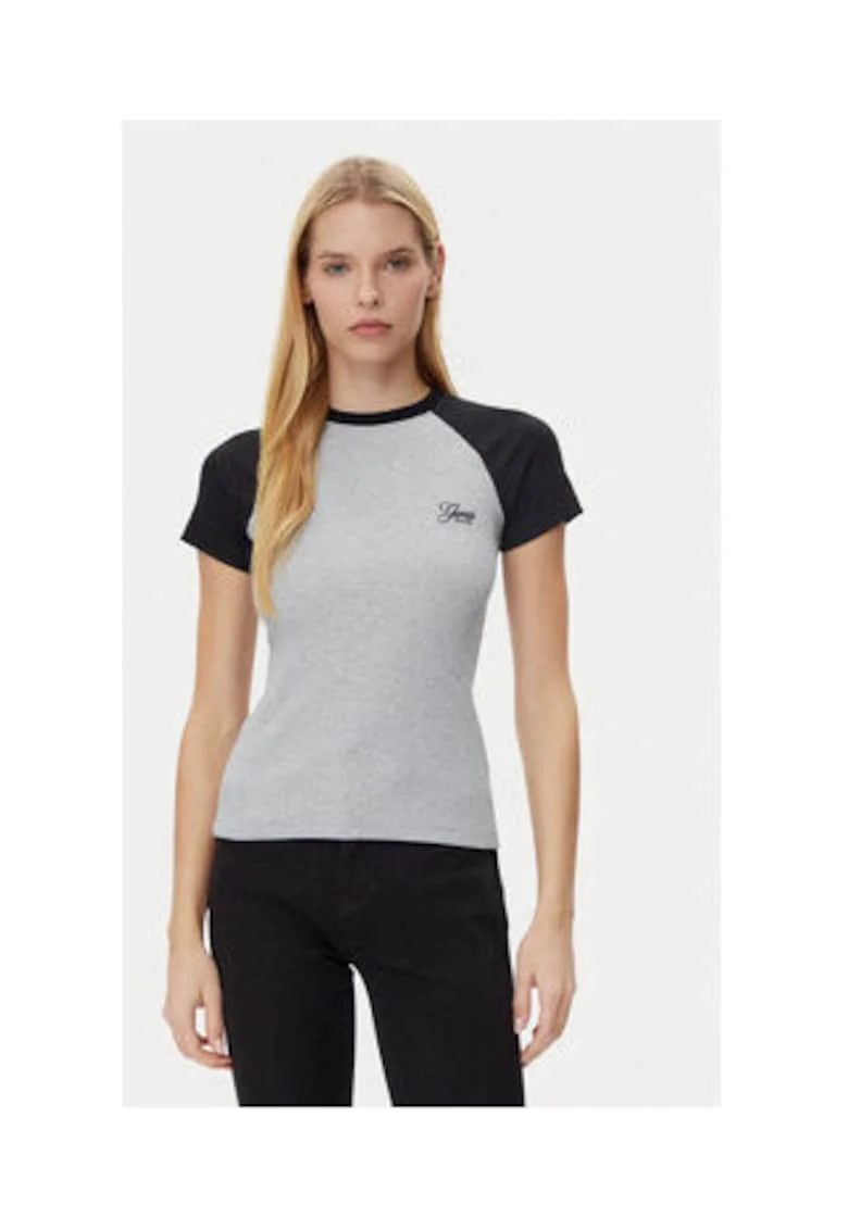 Tricou din bumbac, cu maneci scurte