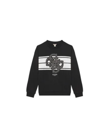 Bluza de trening din bumbac cu aplicatie logo din strasuri