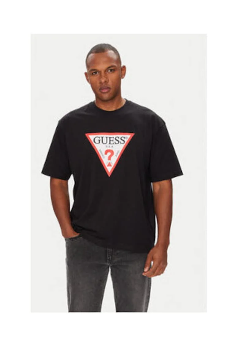 Tricou barbatesc, din bumbac si imprimeu grafic
