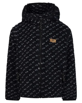 Hanorac din fleece cu fermoar Frax, Negru/Gri deschis
