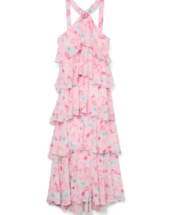 Rochie de seara dama  10295237, Sintetic, Roz, Roz