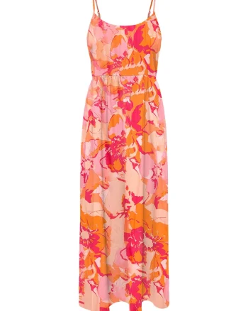 Rochie de vara dama  15347730, Viscoza, Portocaliu, Portocaliu