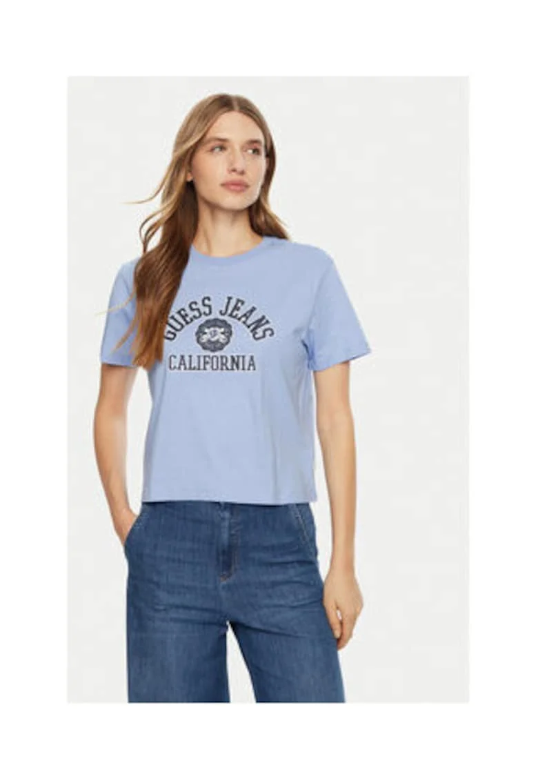 Tricou din bumbac, cu logo