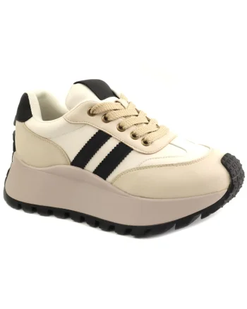 Pantofi dama sport 25110, Bej