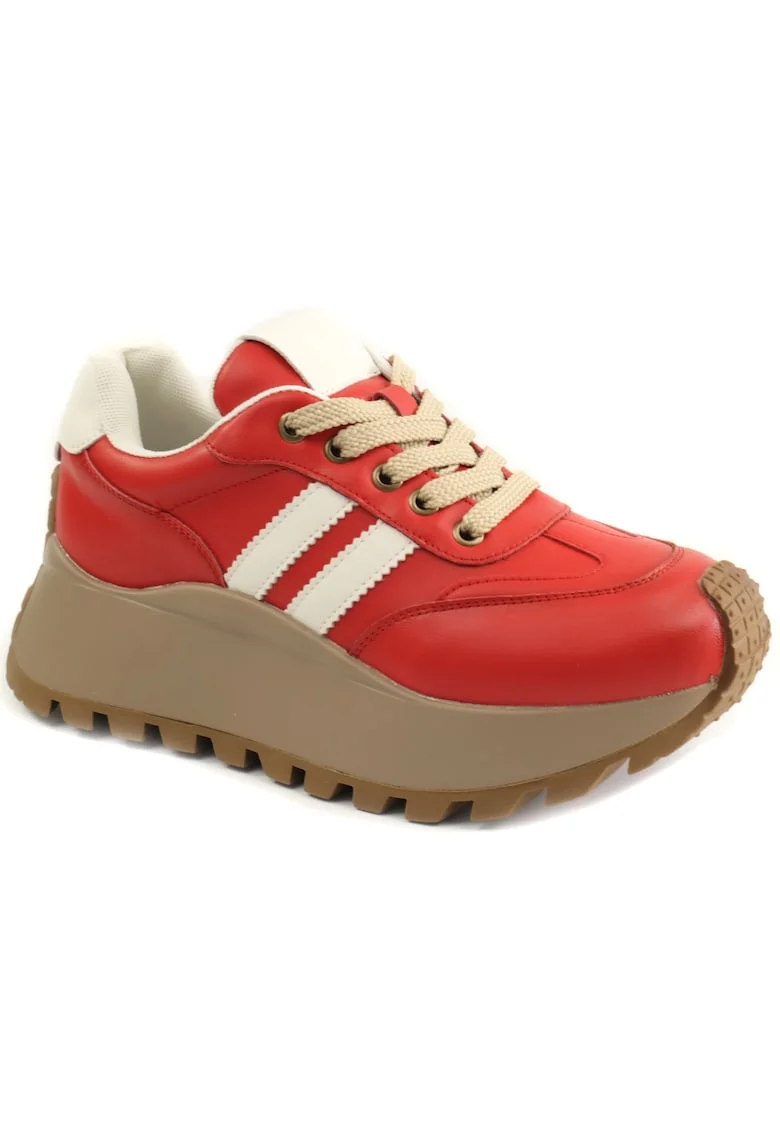 Pantofi dama sport 25110, Rosu