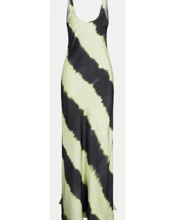 Rochie de vara dama  12270973, Poliester, Verde/Negru
