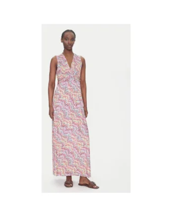 Rochie de vara dama  251-RPOKA, Poliester, Multicolor, Multicolor