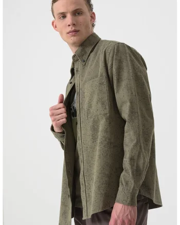 Camasa Oxford de bumbac, Verde sparanghel
