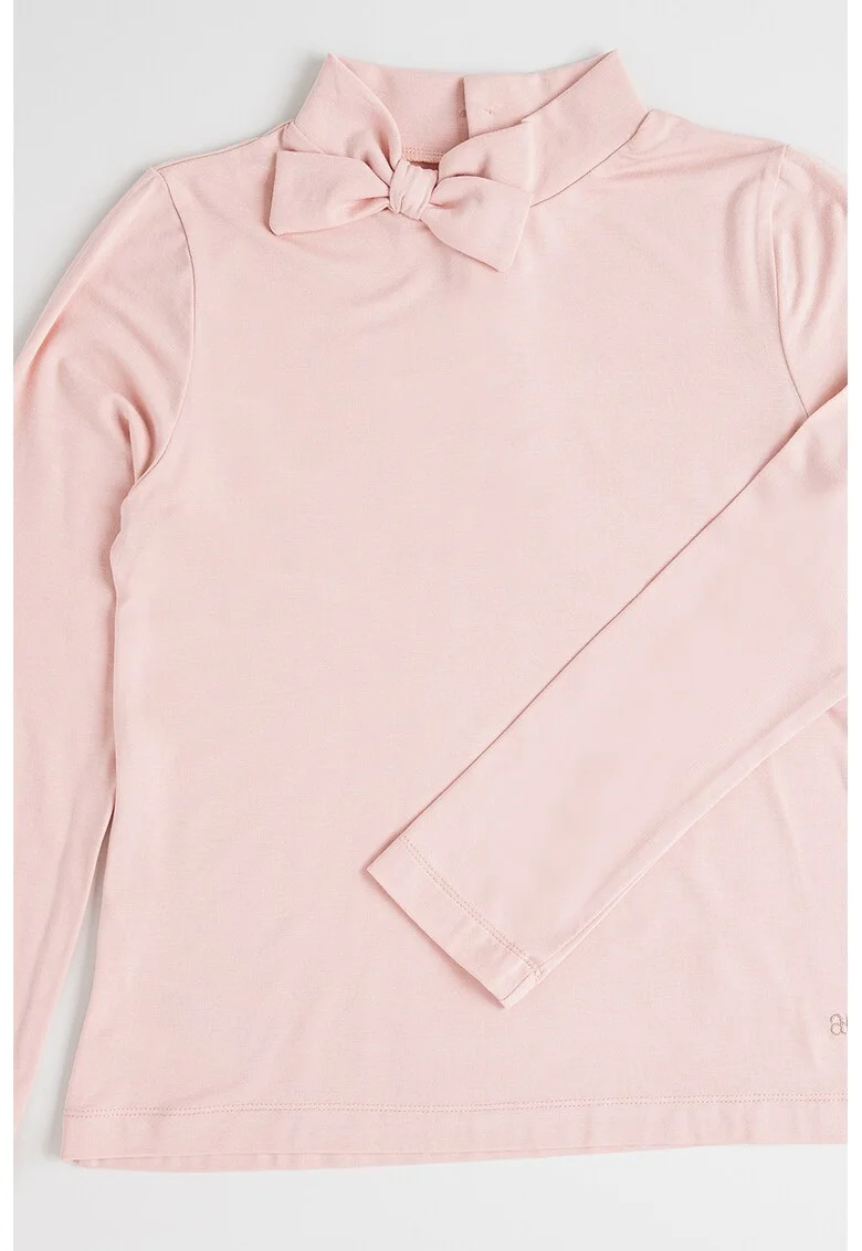 Bluza uni cu funda, Roz pal