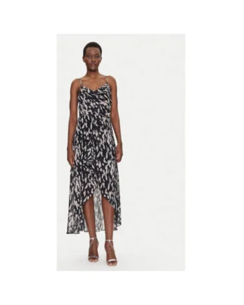 Rochie de vara dama  251-REMA1, Poliester, Negru, Negru