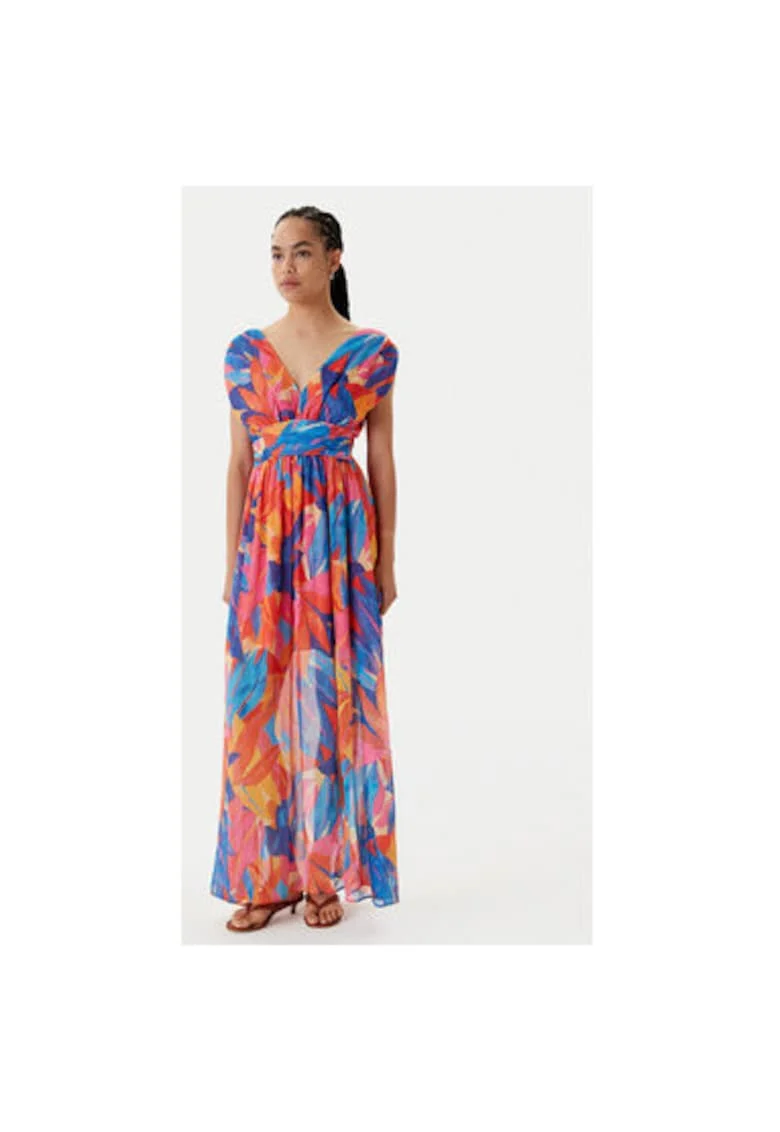 Rochie de vara dama  251-RUPIL.F, Poliester, Multicolor, Multicolor