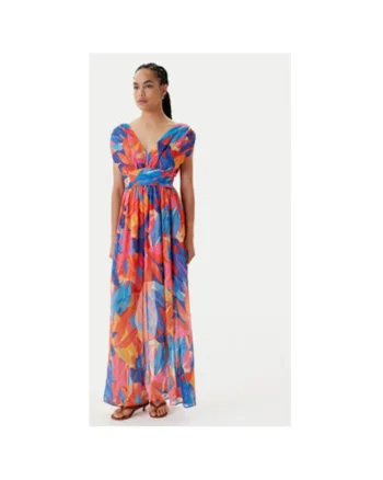 Rochie de vara dama  251-RUPIL.F, Poliester, Multicolor, Multicolor