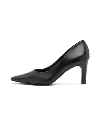 Pantofi din piele cu varf ascutit Ofelia, Negru