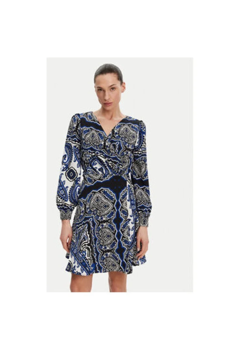 Rochie dama  251-RIJAL.F, Poliester, Bleumarin, Bleumarin